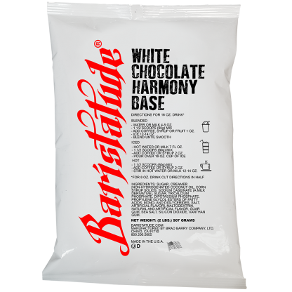 white chocolate harmony base, cappuccine, base mix, white chocolate symphony